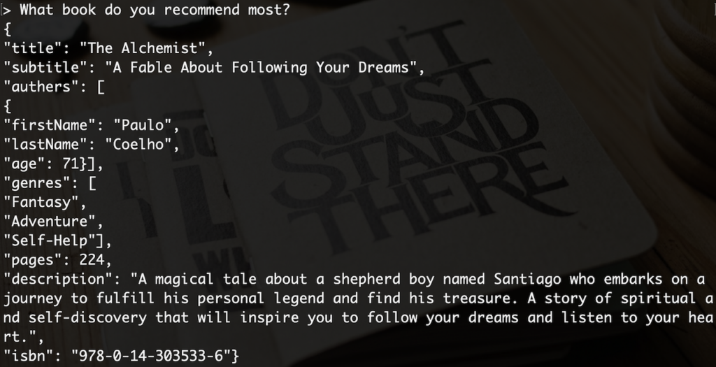 不用find-tune也能保證Llama 2不亂說話!善用“Grammar”客製化輸出內容 Example: Book 1