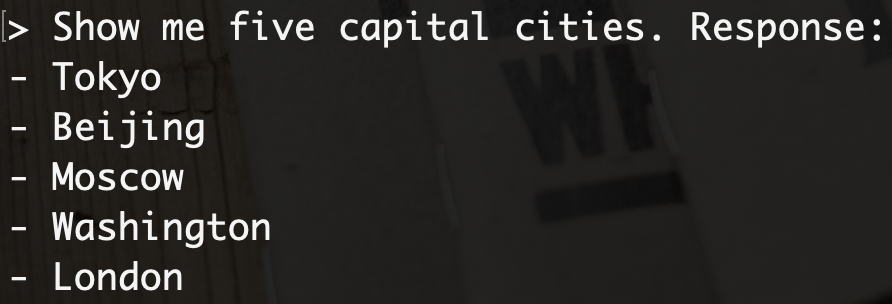 不用find-tune也能保證Llama 2不亂說話!善用“Grammar”客製化輸出內容 Example: List