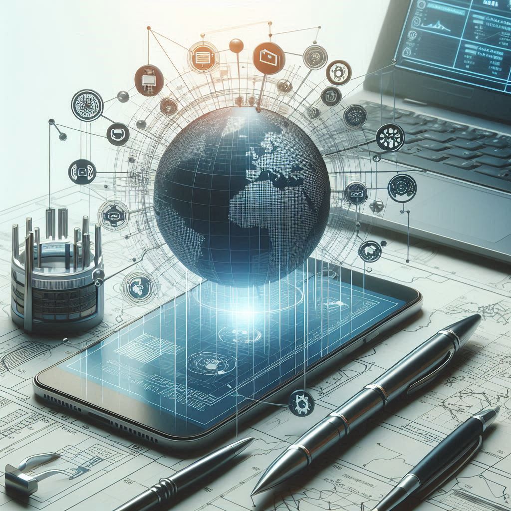 A useful tool about network conneting. You may want to have if you travel around the world. 4k High quility, technical style. Without any text on it. white background with stock technical chart.