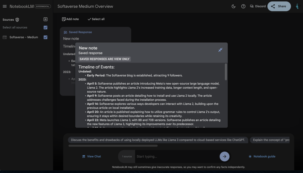 複雜資料的整理專家NotebookLM!📜2024最好用的AI工具沒有之一 Create Timeline 1024x587