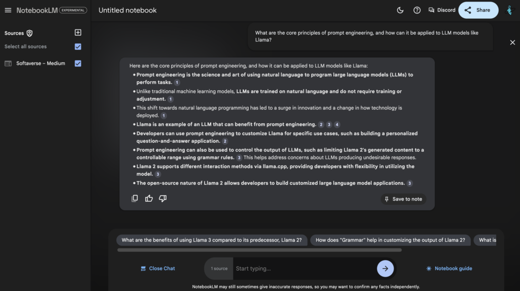 複雜資料的整理專家NotebookLM!📜2024最好用的AI工具沒有之一 Suggested Questions 1024x573