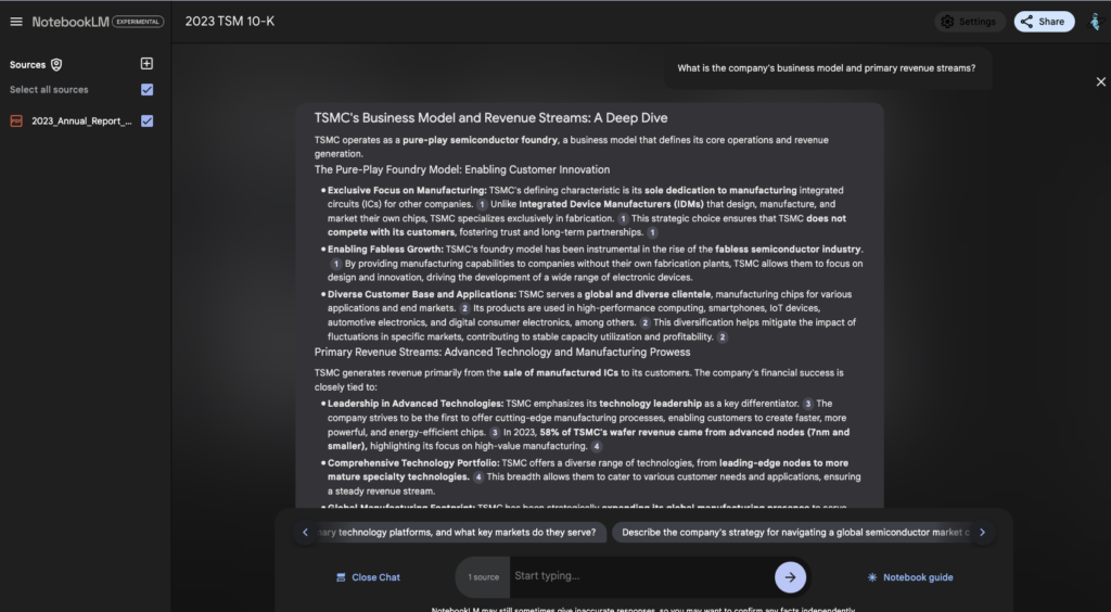 台積電即將崩盤?透過AI分析財務健康狀況 What Is The Companys Business Model And Primary Revenue Streams 1024x564